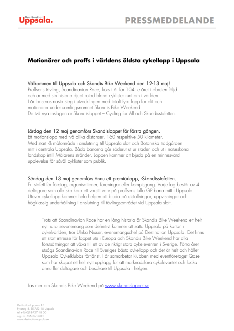 Motionärer och proffs i världens äldsta cykellopp 12-13 maj