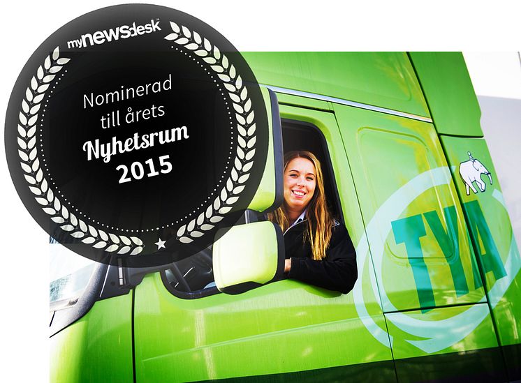 TYA är nominerad till Årets Nyhetsrum 2015 i kategori Transport