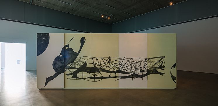 Edgar Cleijne och Ellen Gallagher, installationsvy "Better Dimension" (2010), Bonniers Konsthall