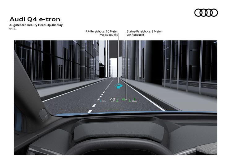 Audi Q4 e-tron Augmented Reality Head-Up-Display