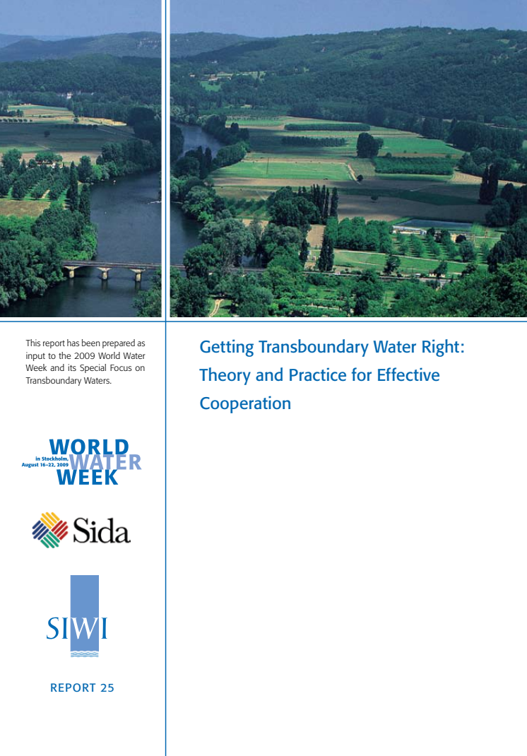 Getting Transboundary Water Right - New SIWI Report