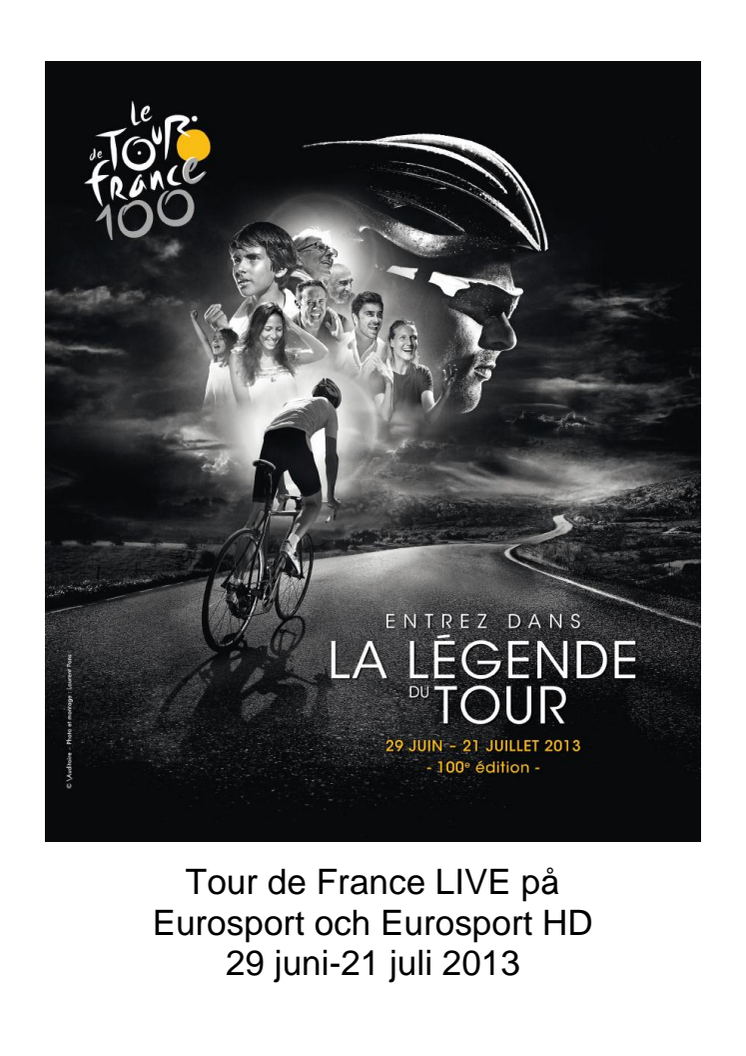 Pressinfo: Tour de France 2013 på Eurosport