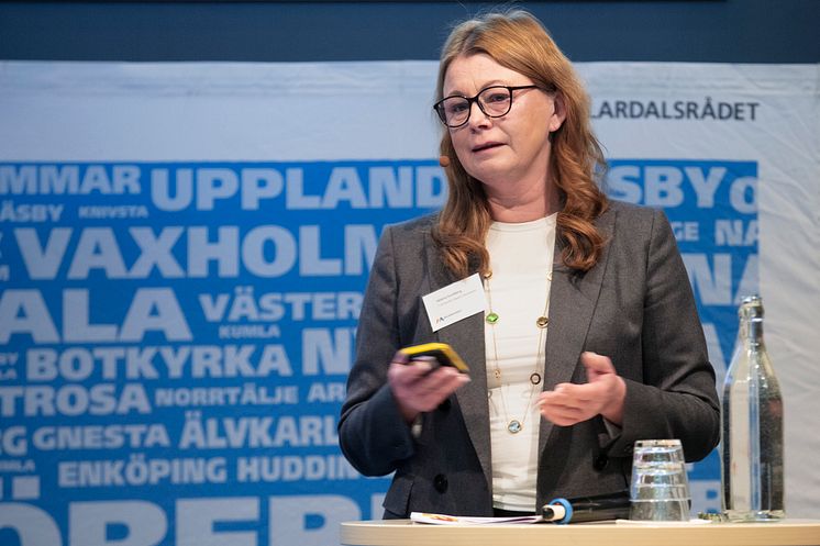 Helena Sundberg, regiondirektör Trafikverket Stockholm och vice ordförande i Godstransportrådet.