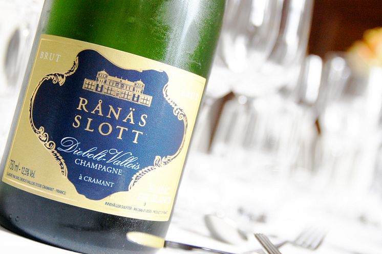 Rånäs Slott Champagne med glas