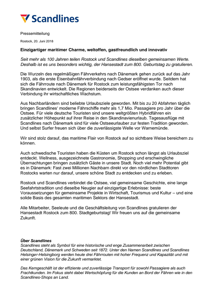 Einzigartiger maritimer Charme, weltoffen, gastfreundlich und innovativ