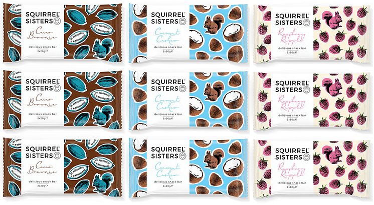 Squirrel Sisters Raw bars, nu i Sverige