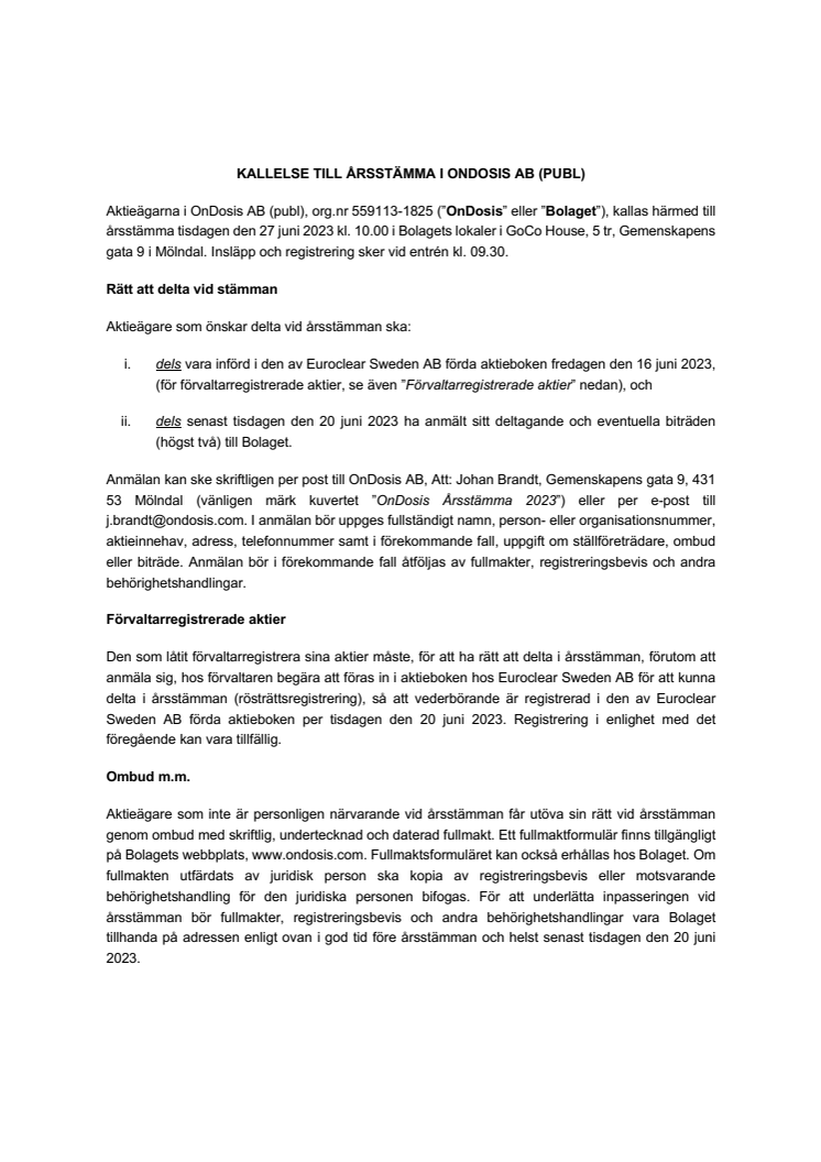 Kallelse Årsstämma 2023 – OnDosis AB (publ).pdf