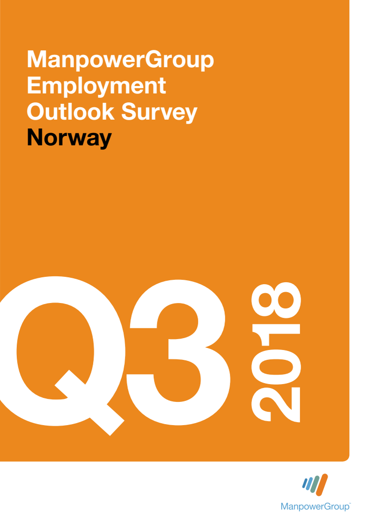 - Økt optimisme og flere prosjekter: ManpowerGroups arbeidsmarkedsbarometer Q3 2018