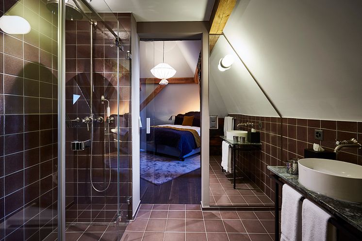 Bathroom at Spedition Hotel, Thun, Switzerland - hotel design by Stylt