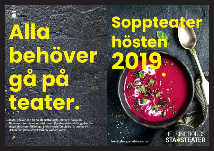 Soppteater program hösten 2019