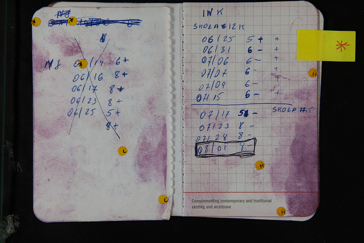 note book found at crime scene - explaining dates of transportation.png