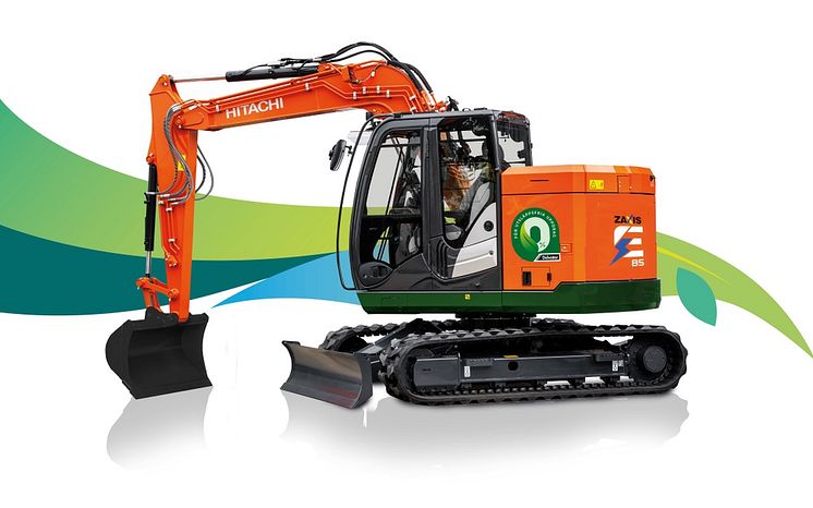 Hitachi elmaskin ZX85US-6EB premiärvisas på Delvator.