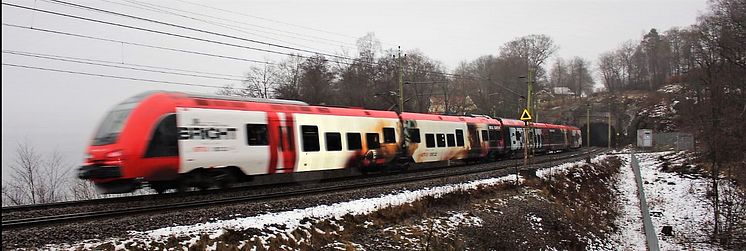 Netflix i samarbete med MTR Express, folierat tåg.