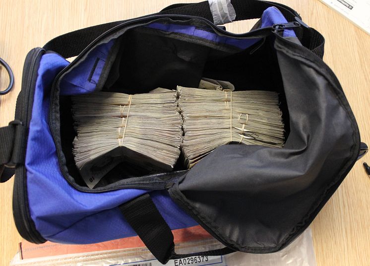 Cash seized by HMRC