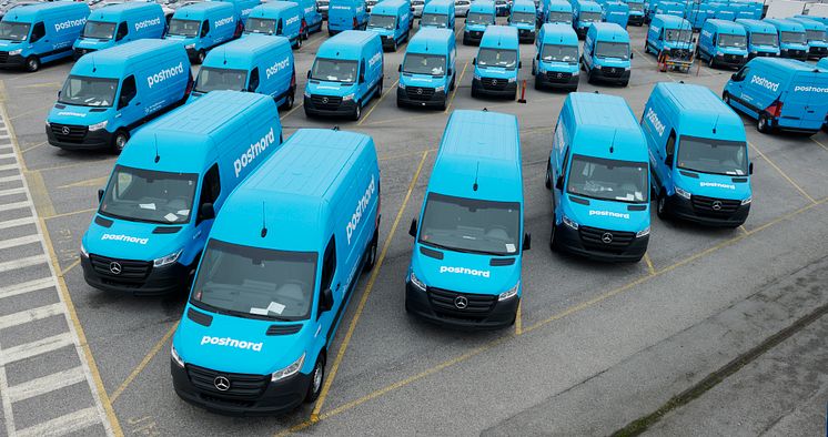 200 eSprinter och eVito till PostNord