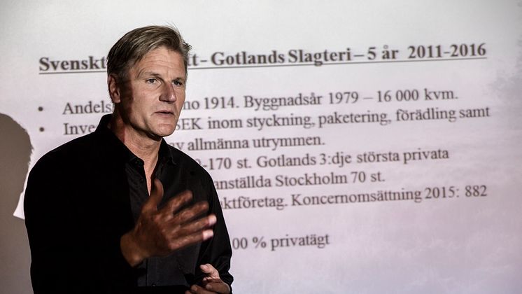 Thomas Östlund, vd Gotlands Slagteri