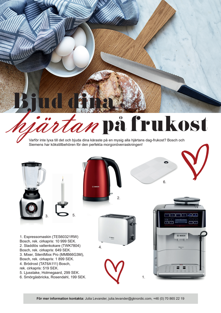 Bjud dina hjärtan på frukost