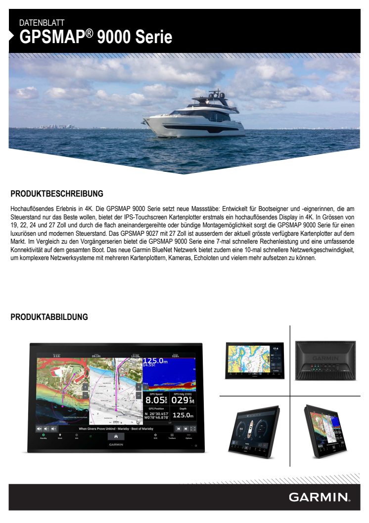 Datenblatt CH Garmin GPSMAP 9000