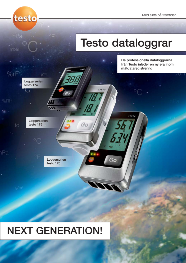 Testo Dataloggrar broschyr