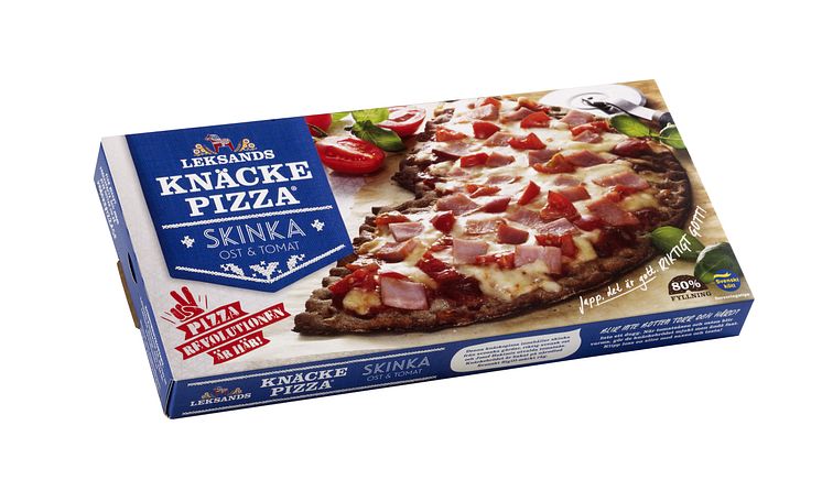 Leksands knäckepizza - skinka (förpackning)