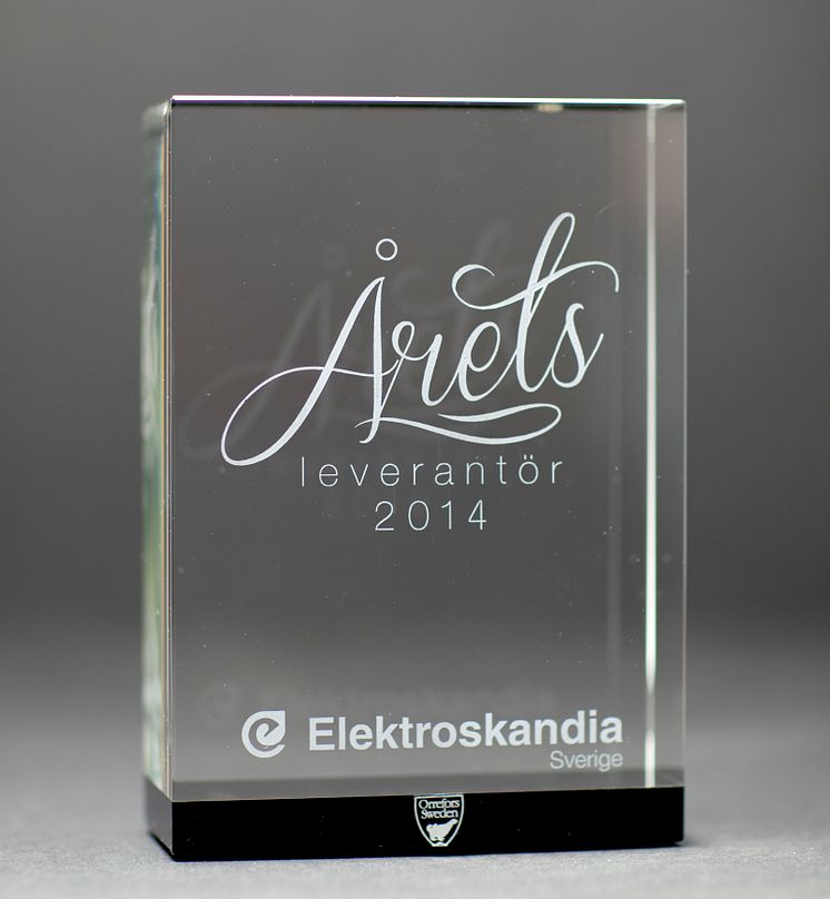 Årets leverantör hos Elektroskandia 2014