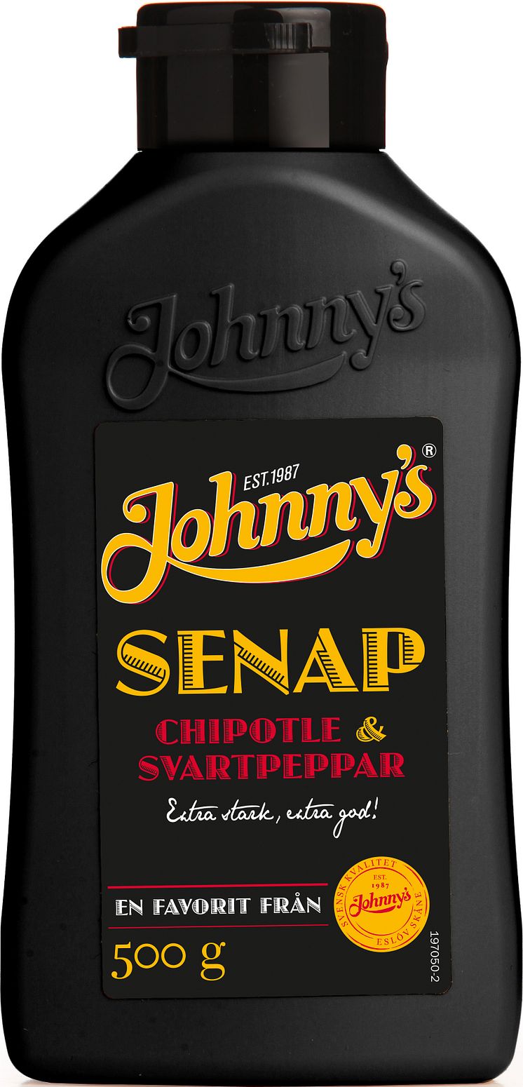 Johnny's senap Chiptole & Svartpeppar