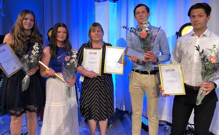 Thea Johansson, Matilda Håman, Kristina Furubacke, Jacob Gustavsson och Viktor Fransson