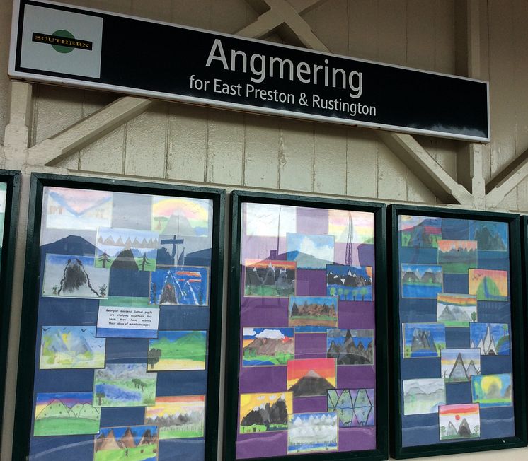 Art, Angmering station partnership May 2017