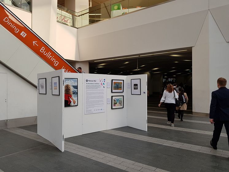 National Rail No Boundaries Exhibition at Birmingham New Street station