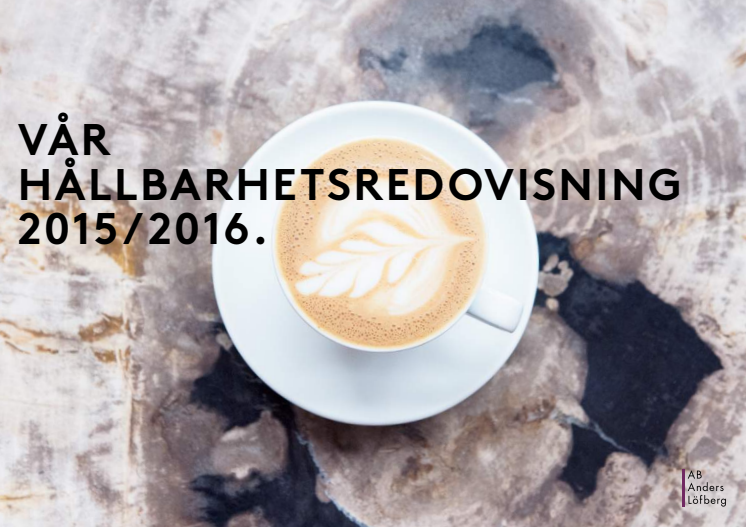 Hållbarhetsredovisning 2015/2016