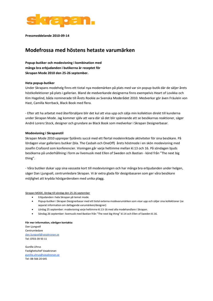 Modefrossa med höstens hetaste varumärken