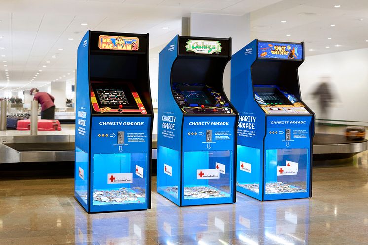 Charity Arcade at Stockholm Arlanda Aiport and Göteborg Landvetter Airport