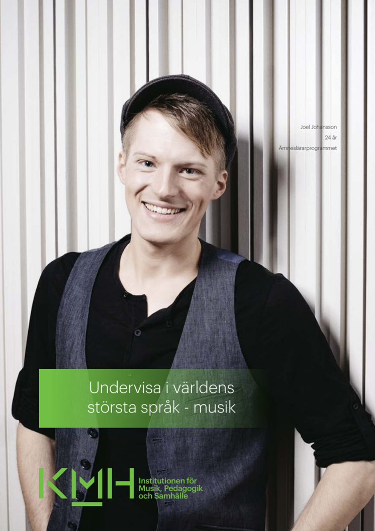 Folder om Kungl. Musikhögskolans ämneslärarprogram i musik (pdf)