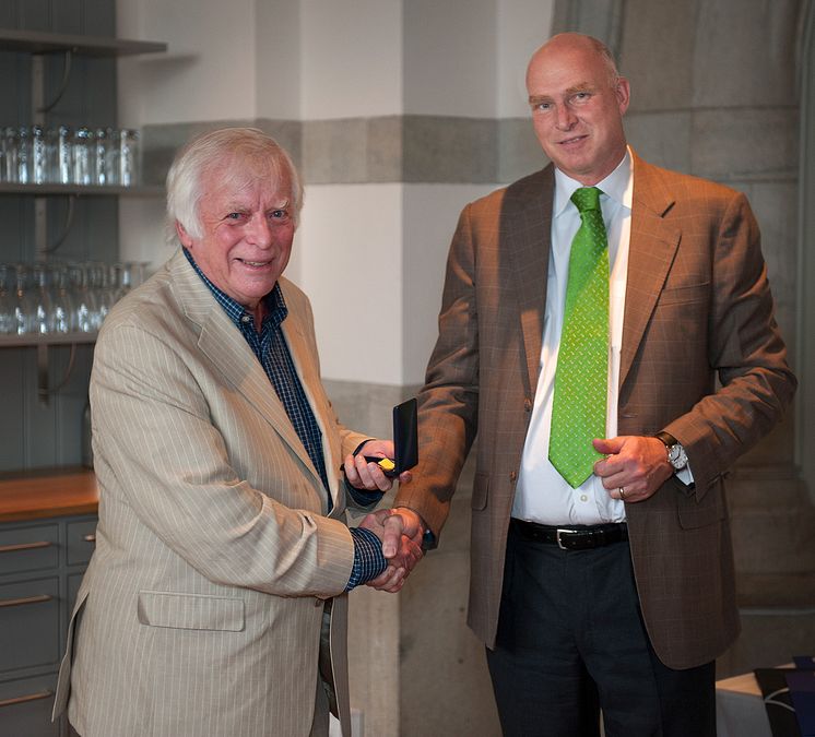 Roy Ferling, Färgelanda, tilldelas Medaljen för Hembygdsvårdande gärning. Foto: Peter Segemark, Nordiska museet