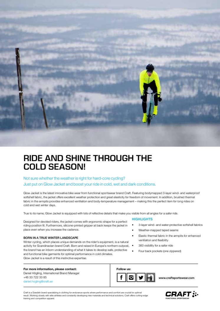 Ride and shine through the cold season!