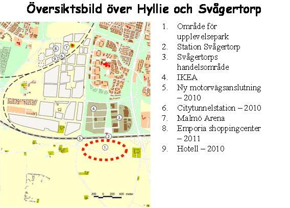 Översiktsbild Hyllie Svågertorp