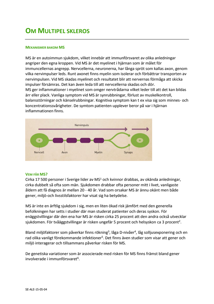 Om Multipel Skleros