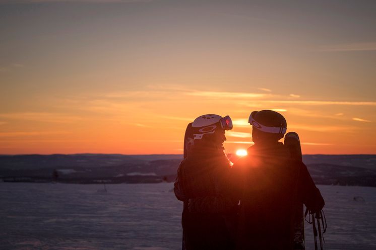 Par skymning fjällen