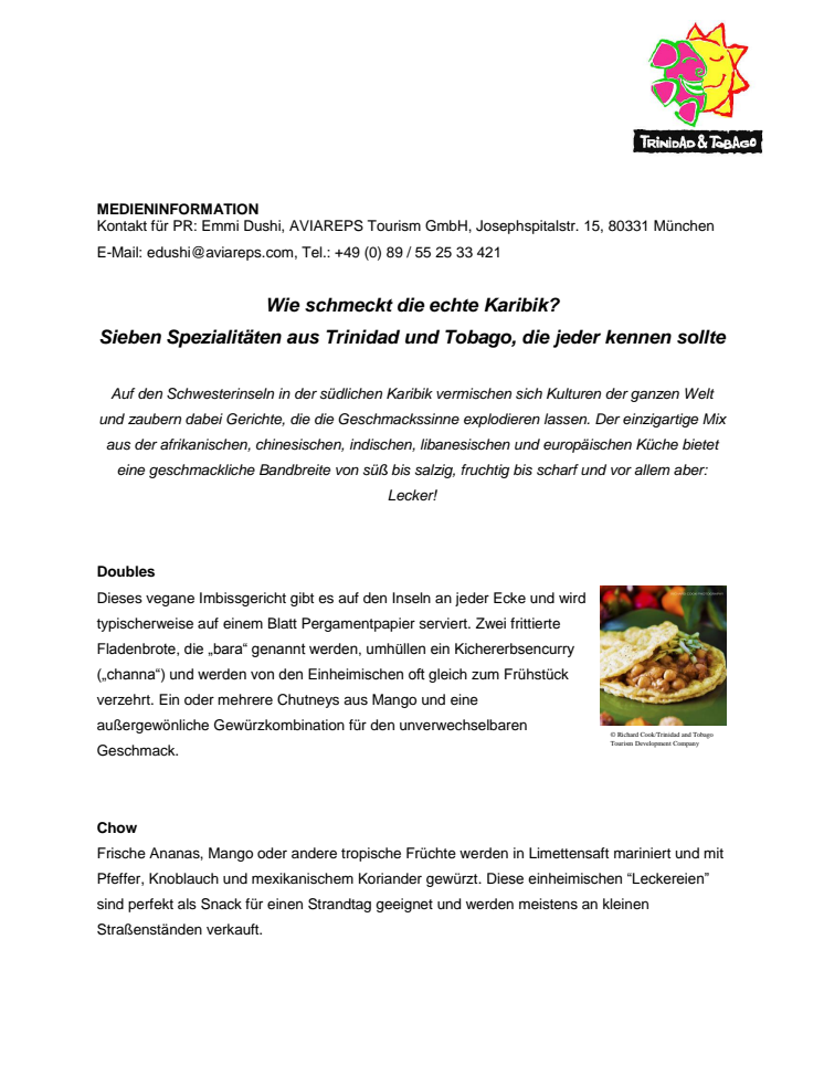 Sieben Spezialitäten aus Trinidad und Tobago, die jeder kennen sollte