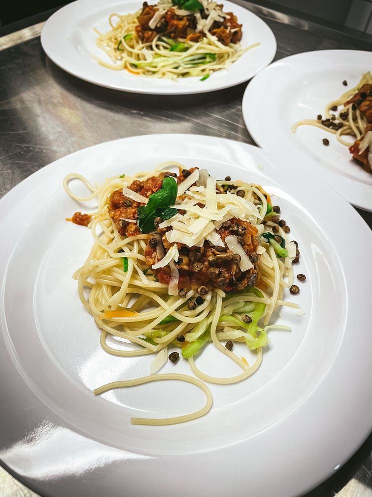 Spaghetti med blomkålsbolognese, foto Anna Lindelöw Mannheimer