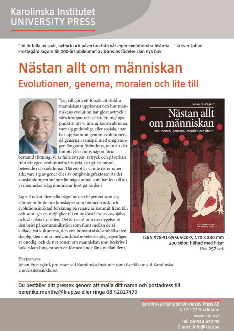 NY BOK om evolutionen