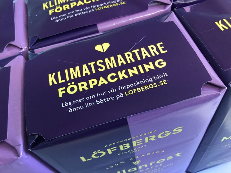 Löfbergs klimatsmartare förpackning