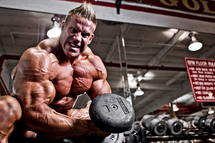 Jay Cutler working out