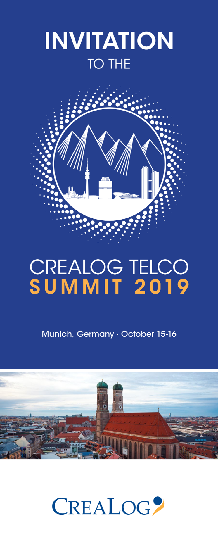 Invitation CreaLog Telco Summit München 2019
