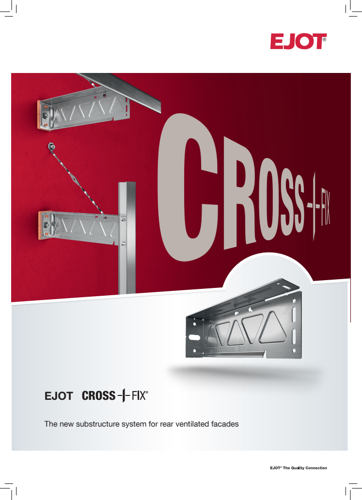 Crossfix - underkonstruktionssystem för ventilerade fasader