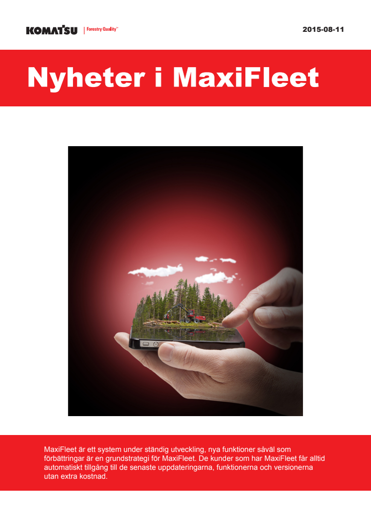 Nyheter i MaxiFleet