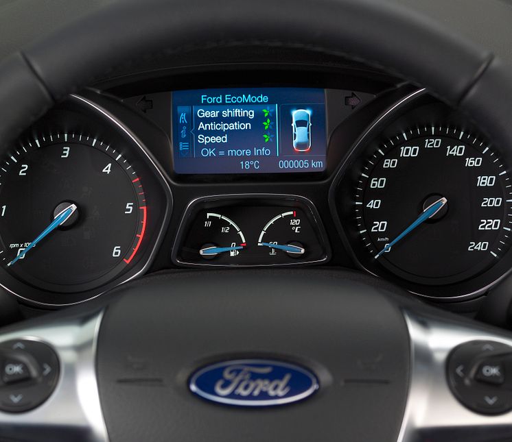 Ford Eco Mode på nya Ford Focus ECOnetic