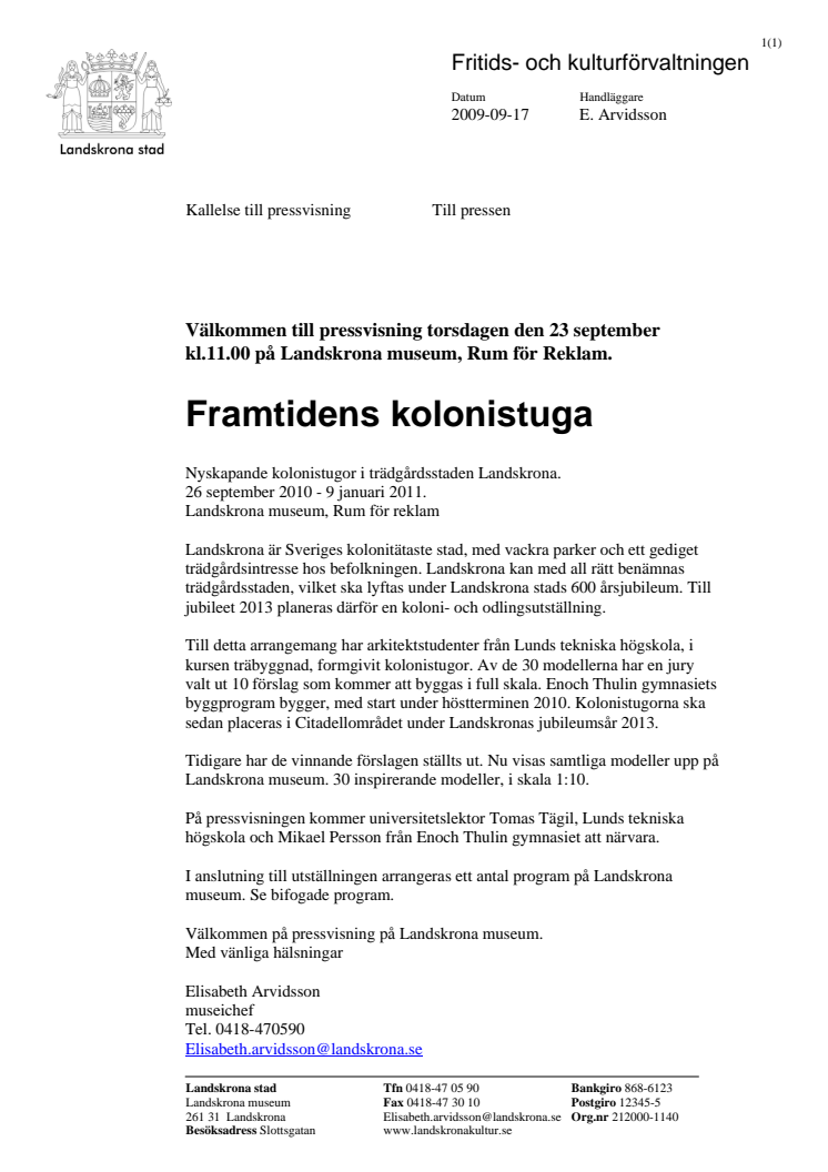 Framtidens kolonistuga