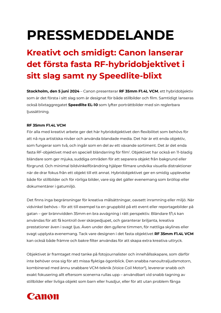 Pressmeddelande Canon RF 35mm F1.4L VCM och Speedlite EL-10.pdf