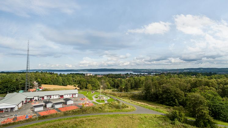 Utsikt från åttonde våningen på Samset